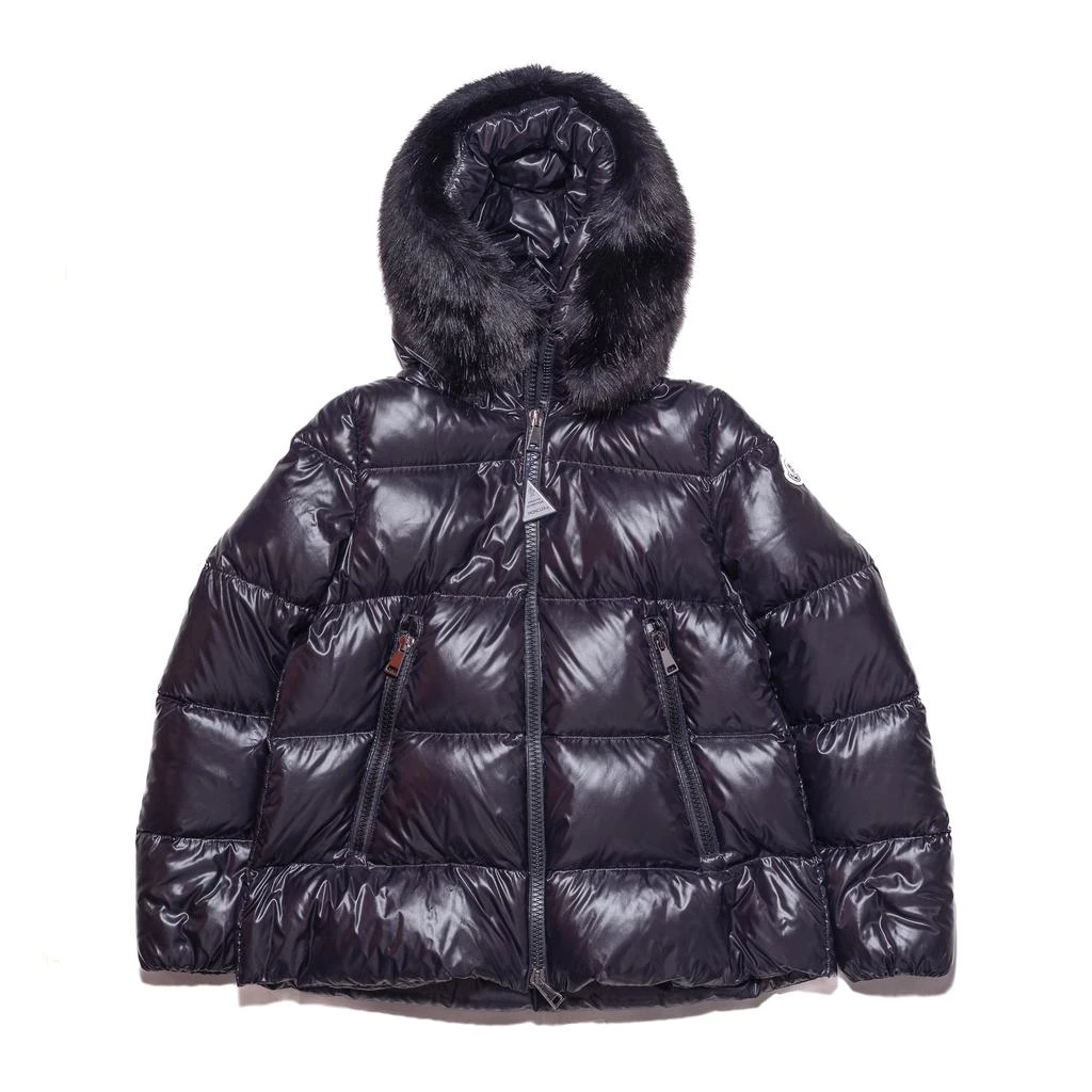 商品Moncler|Moncler Laiche Quilted Hooded Down Jacket with Removable Faux Fur Trim Black,价格¥14249,第1张图片