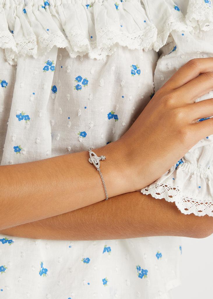 商品Vivienne Westwood|Mini Bas Relief silver-tone chain bracelet,价格¥730,第4张图片详细描述