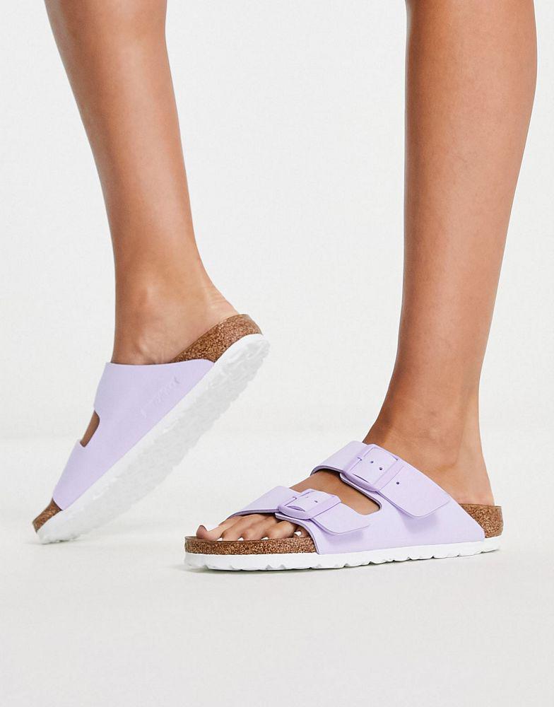 Birkenstock Arizona flat sandals in vegan lavender fog商品第4张图片规格展示