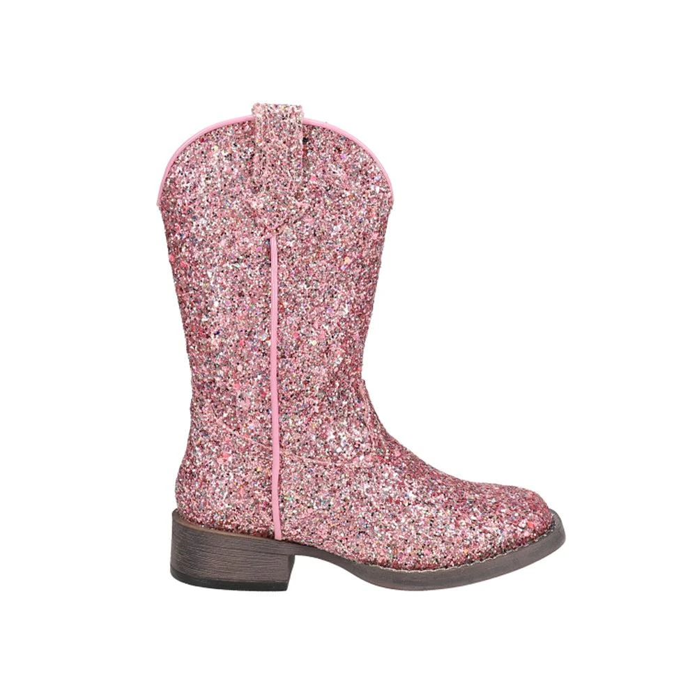 商品Roper|Glitter Galore Square Toe Cowboy Boots (Little Kid),价格¥492,第1张图片