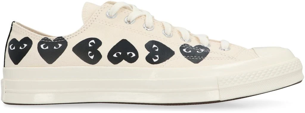 商品Comme des Garcons|CONVERSE X COMME DES GARÇONS PLAY - CHUCK 70 LOW-TOP SNEAKERS,价格¥1305,第2张图片详细描述