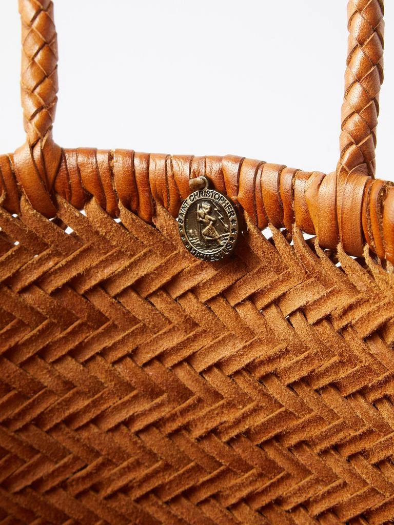商品DRAGON DIFFUSION|Triple Jump small woven-leather basket bag,价格¥2932,第3张图片详细描述