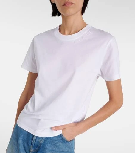 商品Gucci|刺绣棉质针织T恤,价格¥5057,第5张图片详细描述