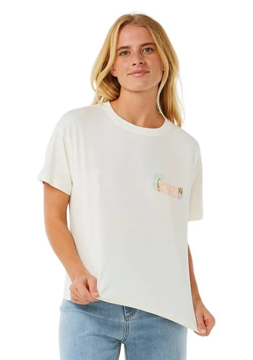 商品Rip Curl|Curl Womens Tiki Tropics Relaxed Graphic T Shirt,价格¥133,第1张图片