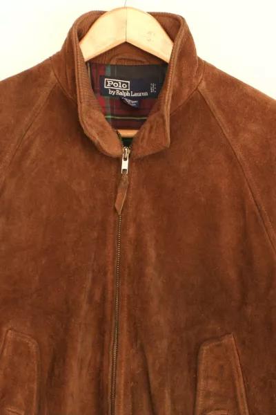 Vintage Polo Ralph Lauren Suede Harrington Jacket商品第2张图片规格展示