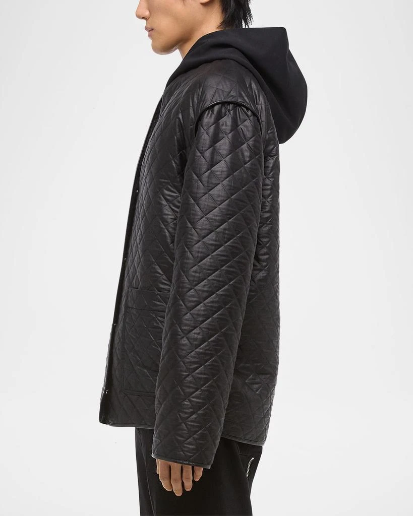 商品Helmut Lang|Men's Quilted V-Neck Padded Jacket,价格¥3561,第5张图片详细描述