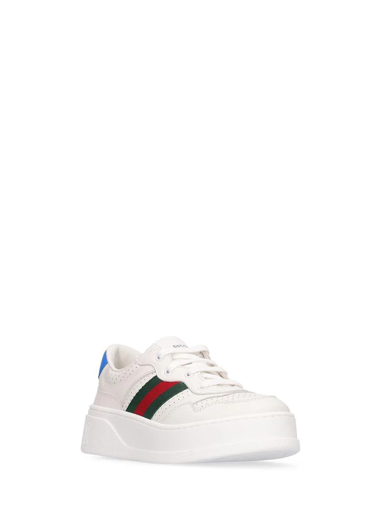 商品Gucci|Chunky B Leather Sneakers,价格¥4010,第2张图片详细描述