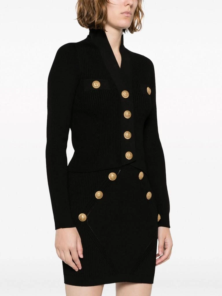 商品Balmain|BLACK CARDIGAN GOLDEN BUTTONS,价格¥9791,第4张图片详细描述