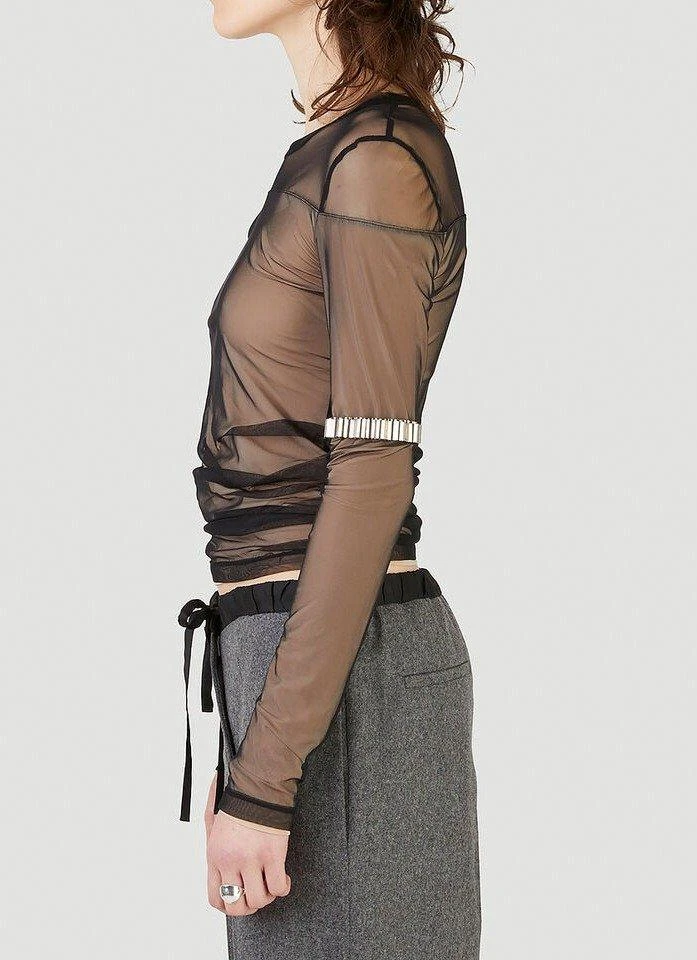 商品Helmut Lang|Helmut Lang Tulle Layered Top,价格¥1476,第3张图片详细描述