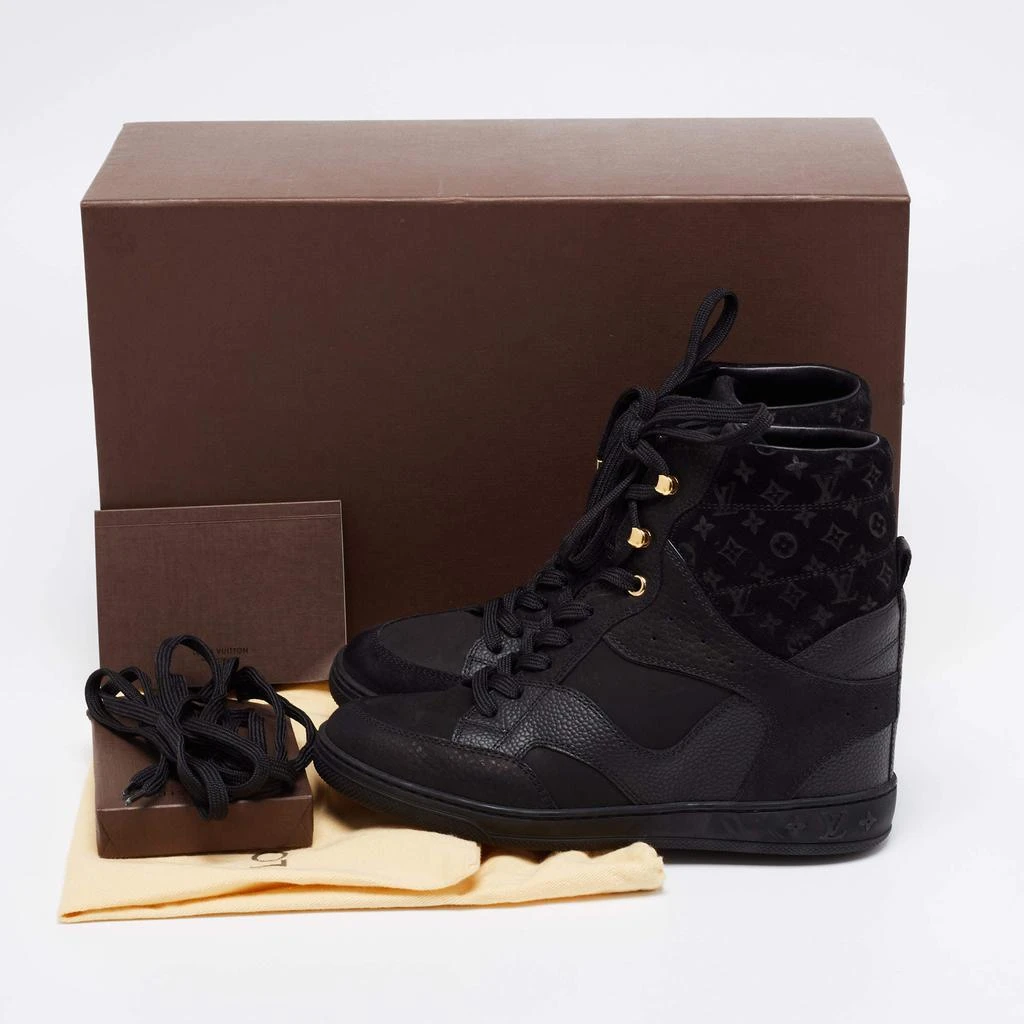 Louis Vuitton Black Monogram Empreinte Leather And Suede High Top Sneakers Size 36 商品