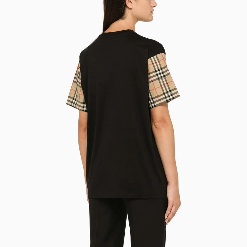 商品Burberry|Burberry t-shirt with Vintage Check sleeves,价格¥3723,第3张图片详细描述