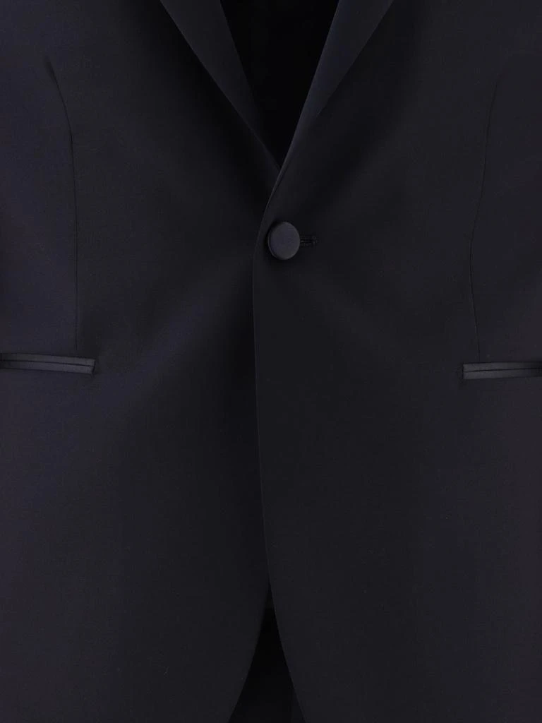 商品TAGLIATORE|Single-Breasted Wool Suit Suits Blue,价格¥6294,第3张图片详细描述