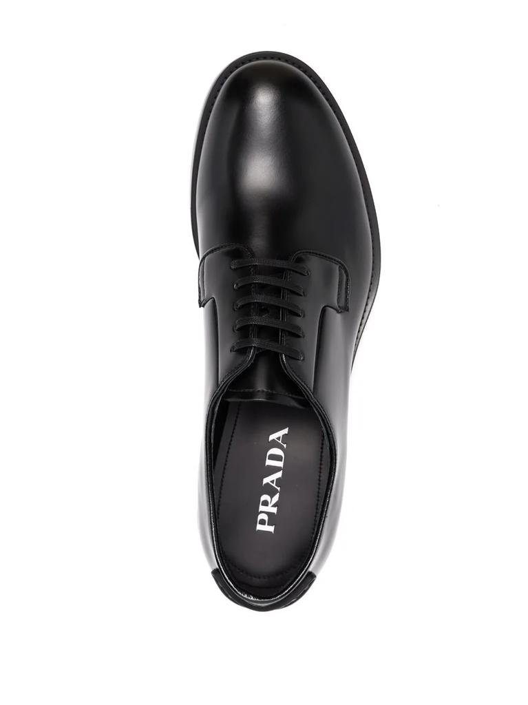 PRADA brushed-leather lace-up shoes商品第4张图片规格展示