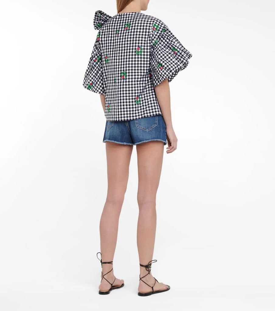 商品RED Valentino|刺绣格纹女式上衣,价格¥1981,第3张图片详细描述