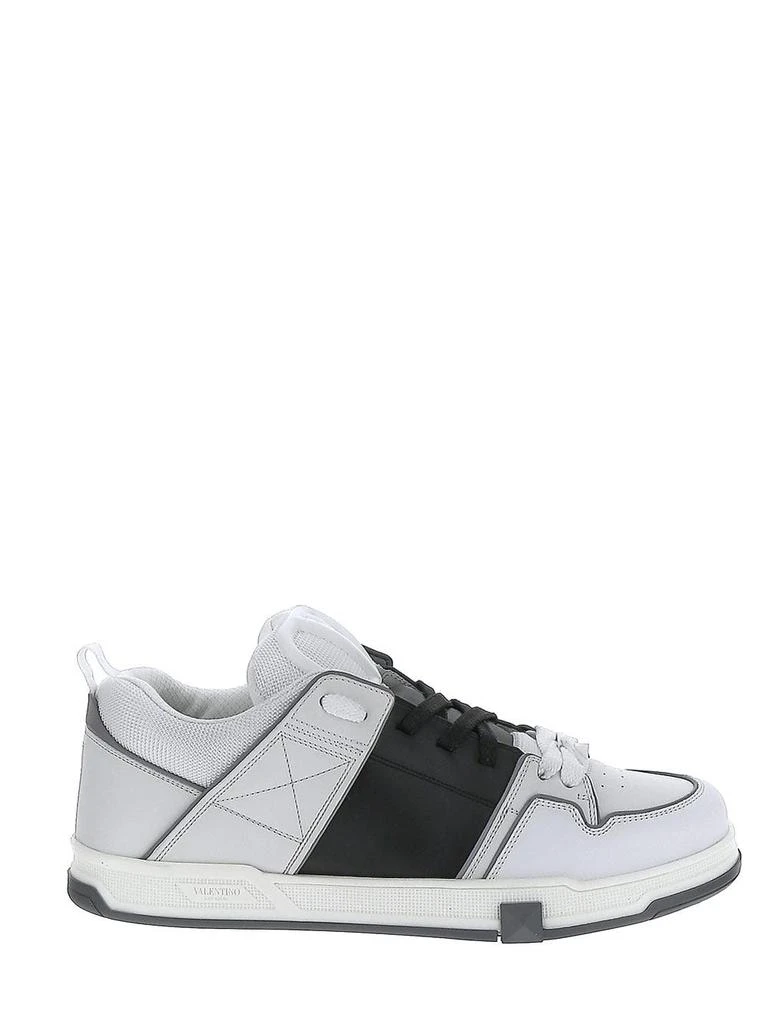 商品Valentino|Open Skate Calfskin And Fabric Sneaker,价格¥4961,第1张图片