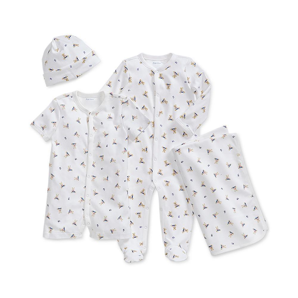 商品Ralph Lauren|Ralph Lauren Baby Boys Polo Bear Cotton Romper,价格¥259,第5张图片详细描述