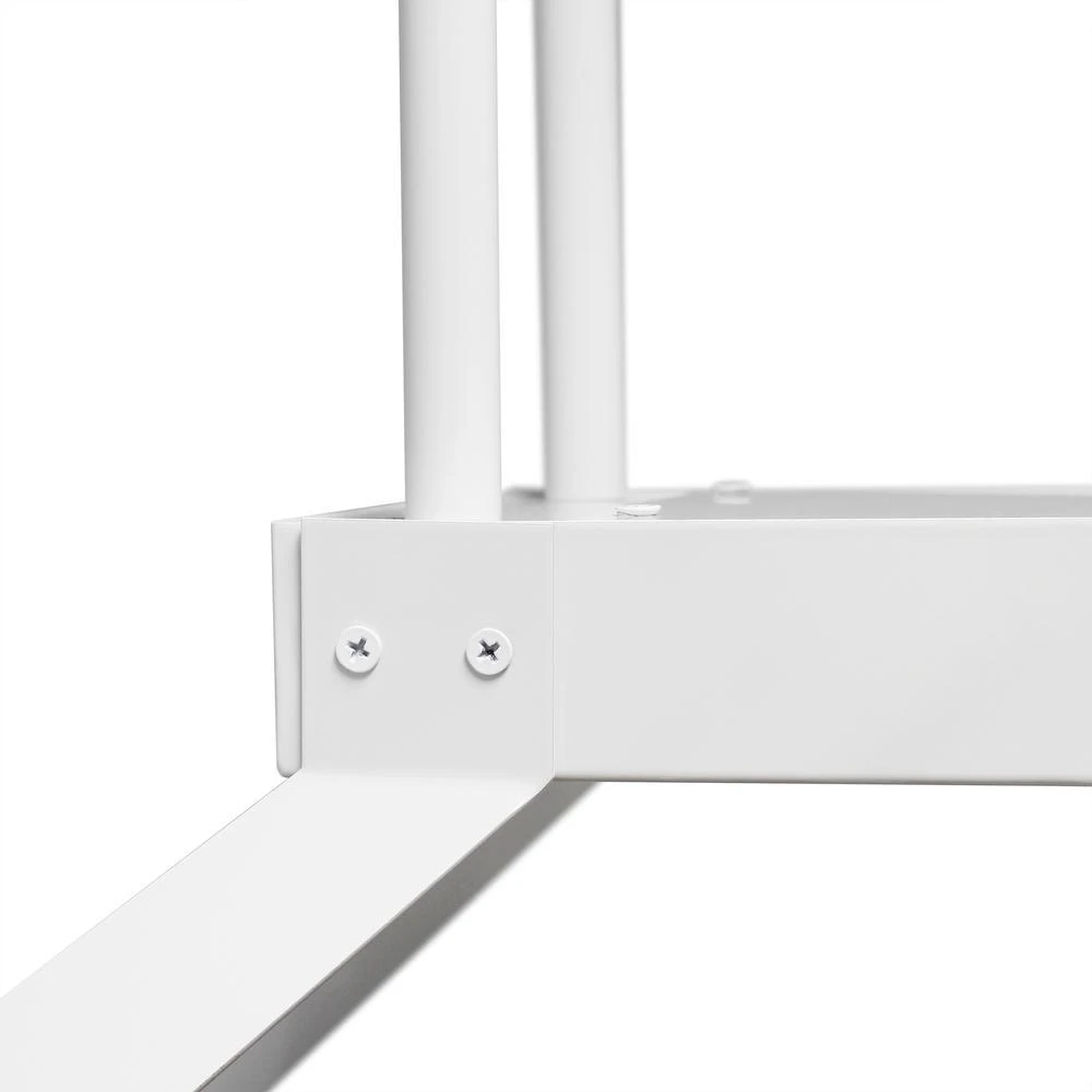商品Elegant Designs|2 Light LED Overhead Wine Rack, White,价格¥3661,第2张图片详细描述