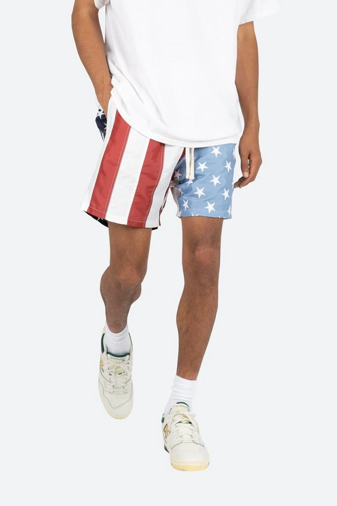 商品MNML|Flag Shorts - Red/White/Blue,价格¥137,第2张图片详细描述