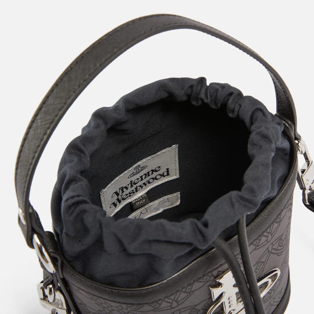 商品Vivienne Westwood|Vivienne Westwood Daisy Drawstring Logo-Jacquard Leather Bag,价格¥2197,第3张图片详细描述