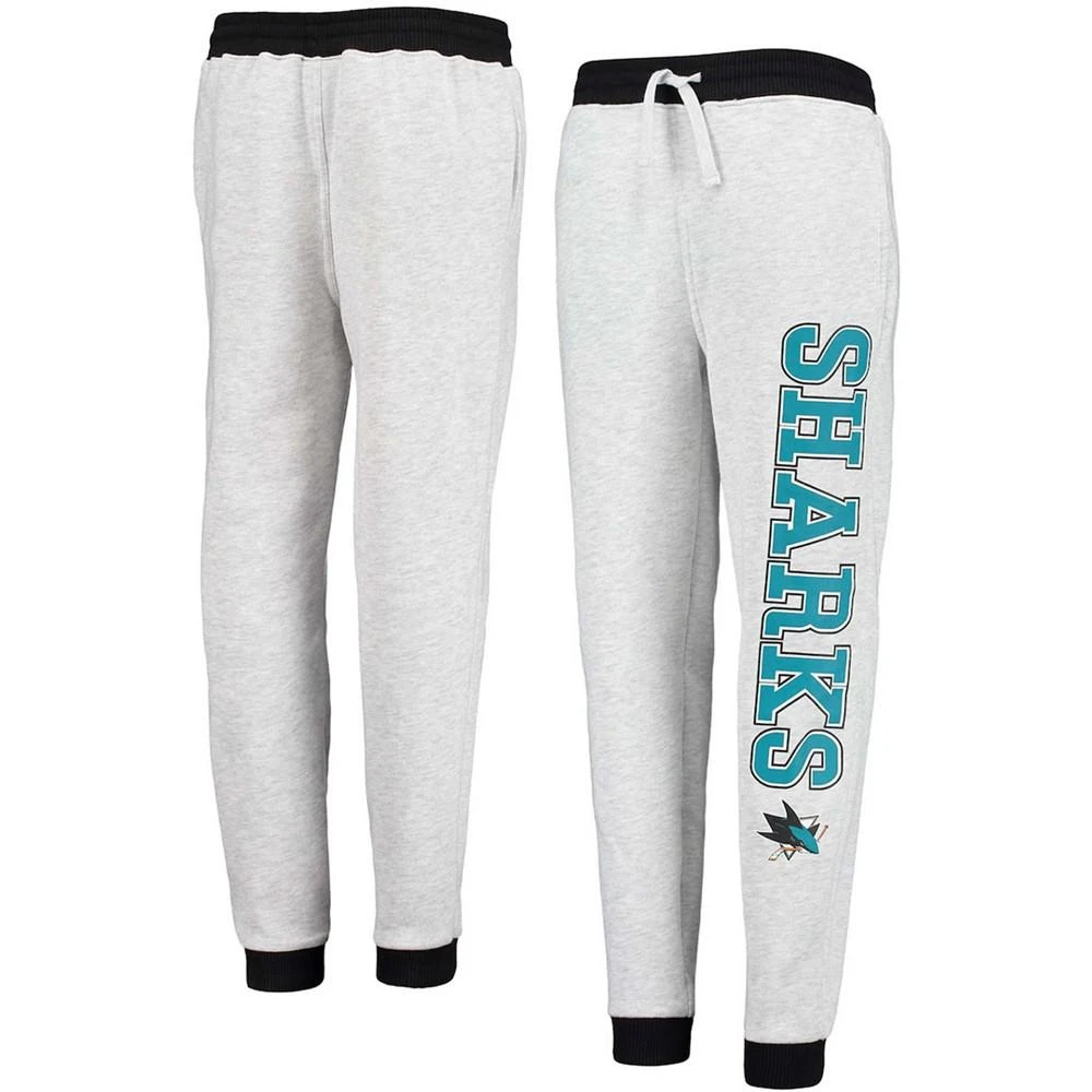 商品Outerstuff|Big Boys and Girls Heathered Gray San Jose Sharks Skilled Enforcer Sweatpants,价格¥262,第1张图片