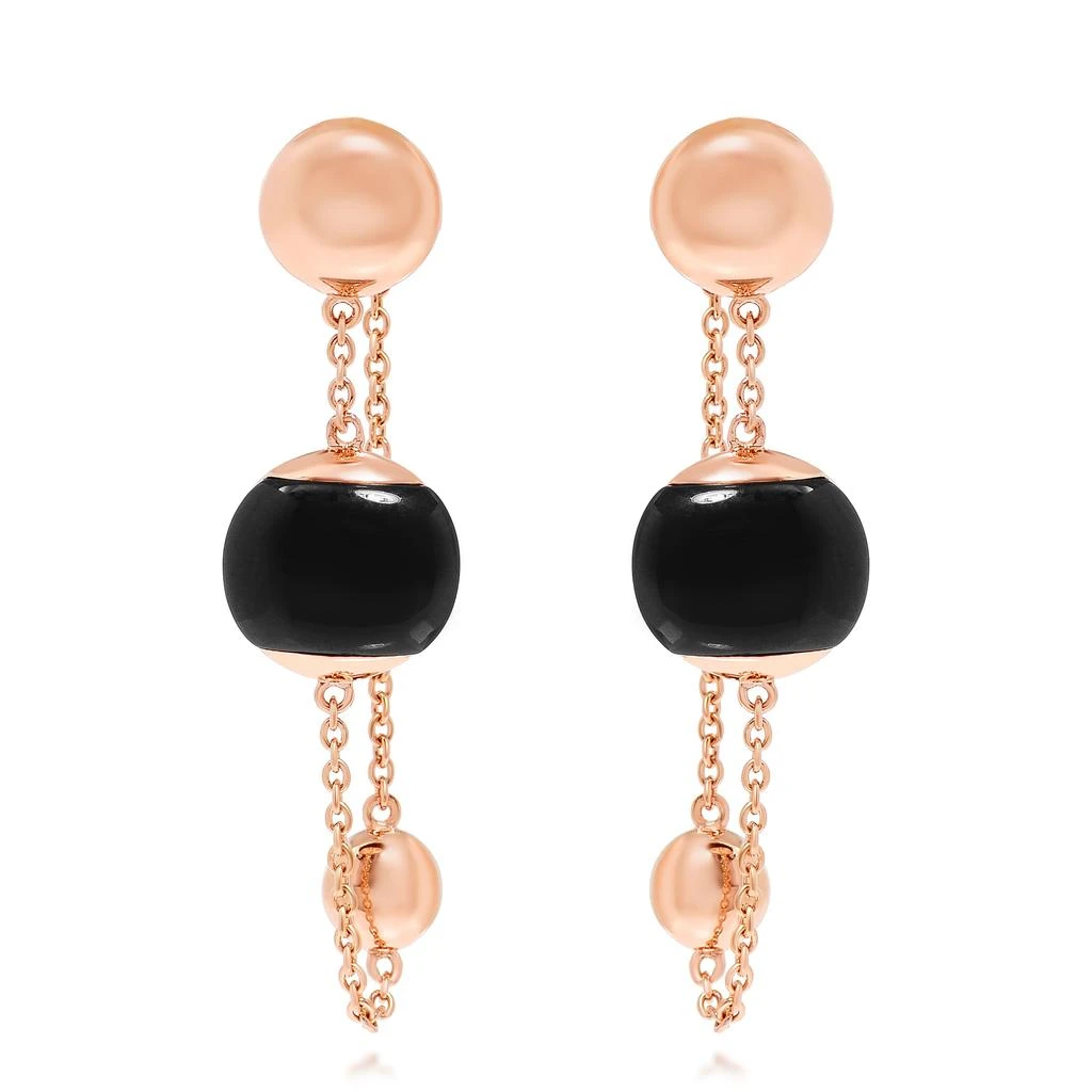 商品Roberto Coin|Roberto Coin 18K Rose Gold and Black Jade 8.00 ct. tw Drop Discs Earrings 8882375AXERBJ,价格¥11790,第1张图片