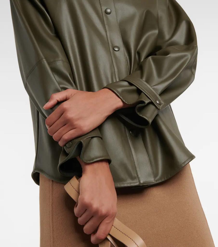 Lirica faux leather shirt商品第5张图片规格展示