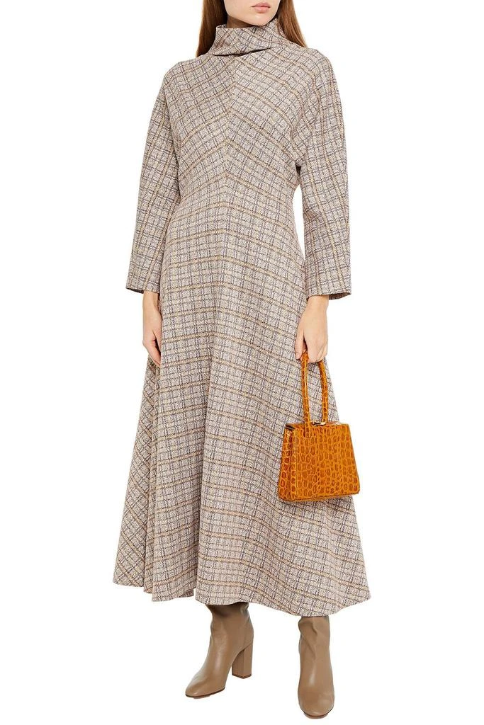 商品ROSETTA GETTY|Checked jacquard-knit maxi dress,价格¥2305,第4张图片详细描述
