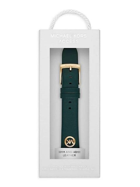 商品Michael Kors|Apple Watch® Leather Band,价格¥716,第4张图片详细描述