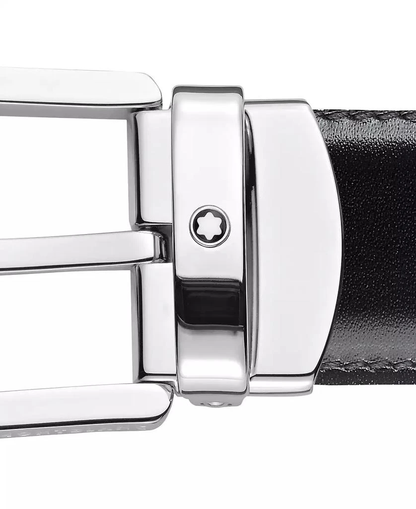 商品MontBlanc|Men's Horseshoe Buckle Italian Leather Belt,价格¥2900,第3张图片详细描述