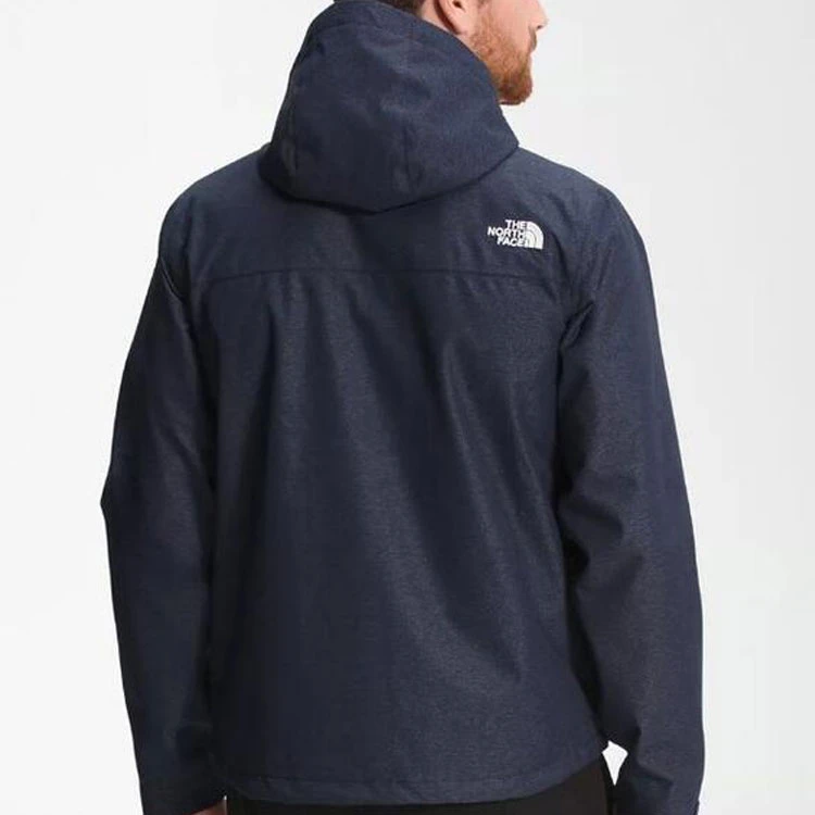 商品[国内直发] The North Face|北面  城市户外系列 纯色连帽 山系 软壳  户外远足 防水透气冲锋衣 男款 蓝色,价格¥1062,第6张图片详细描述