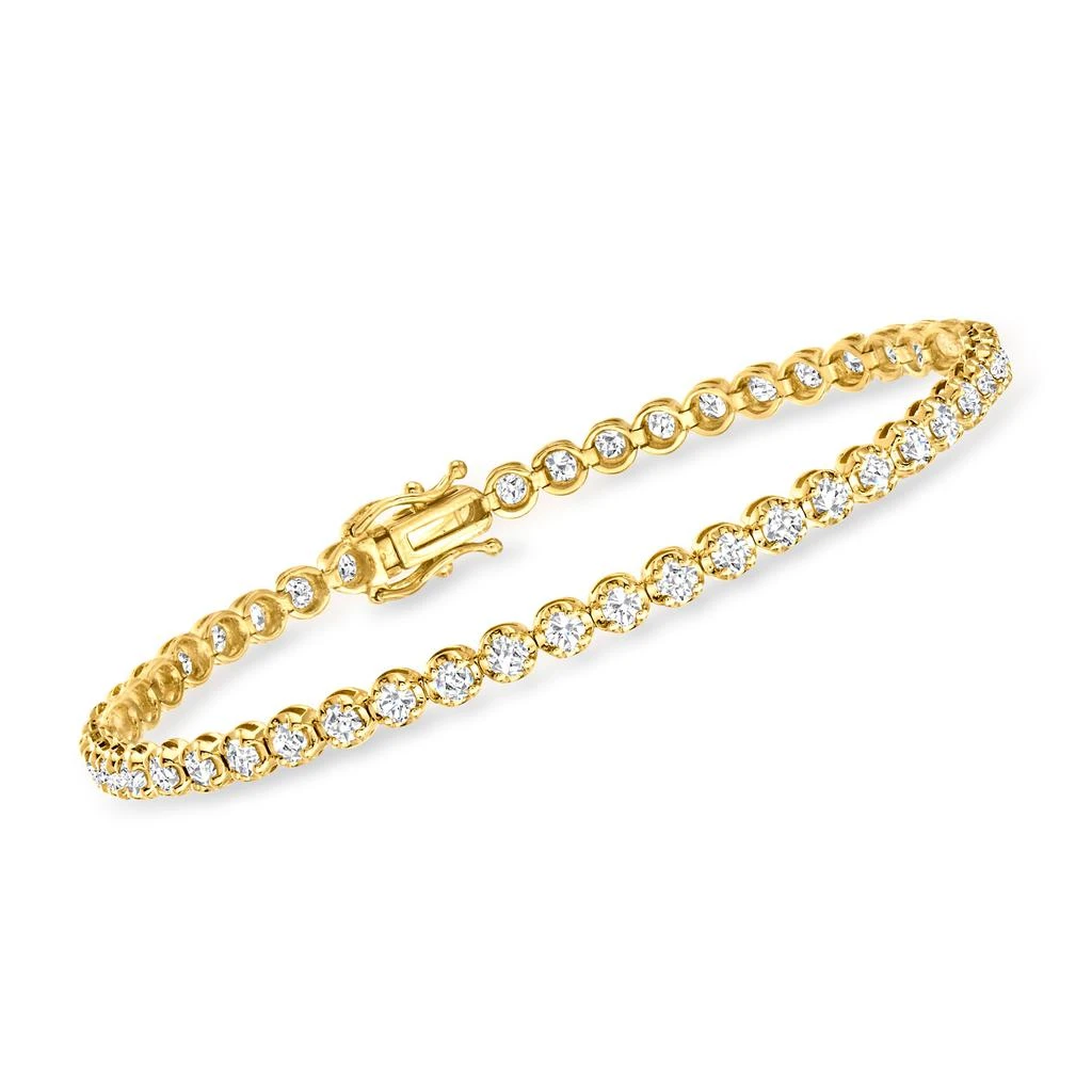 商品Ross-Simons|Diamond Tennis Bracelet in 14kt Yellow Gold,价格¥26209,第1张图片