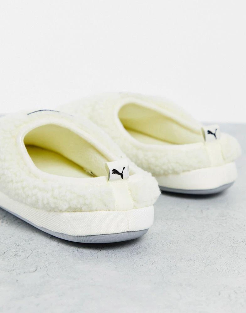 商品Puma|Puma Scuff sherpa slippers in off white,价格¥436,第3张图片详细描述