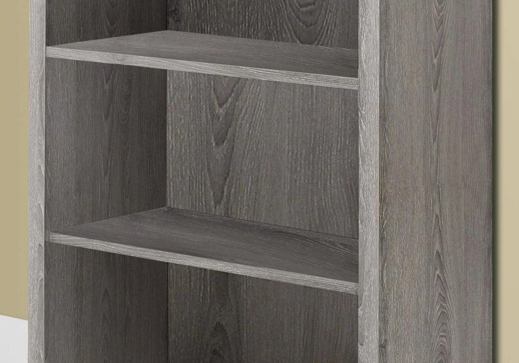 商品Homezia|48" Dark Taupe Wood Bookcase,价格¥2239,第4张图片详细描述