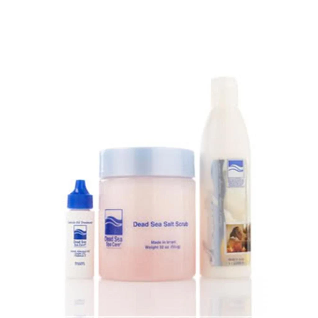 商品Dead Sea Spa Care|DEADSEA-75 32 oz Serenity Salt Scrub and 8 oz Serenity Hand and Body Massage Lotion, 1 oz Cuticle Oil Treatment,价格¥324,第1张图片