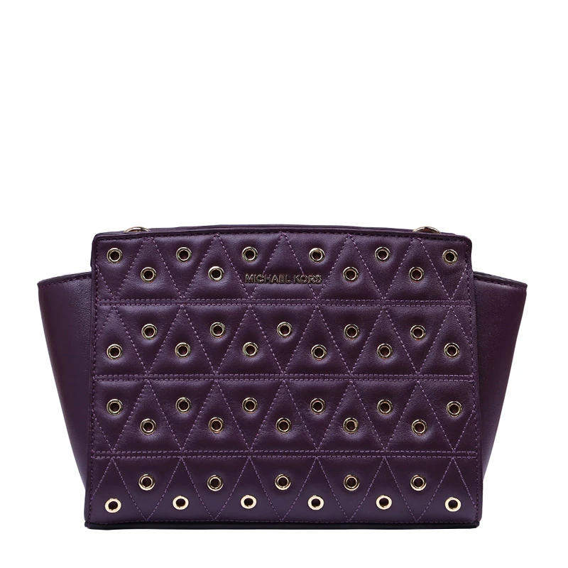 商品[国内直发] Michael Kors|Michael Kors 迈克高仕 紫色牛皮女士挎包 30F7GLMM6O-DAMSON,价格¥1008,第1张图片