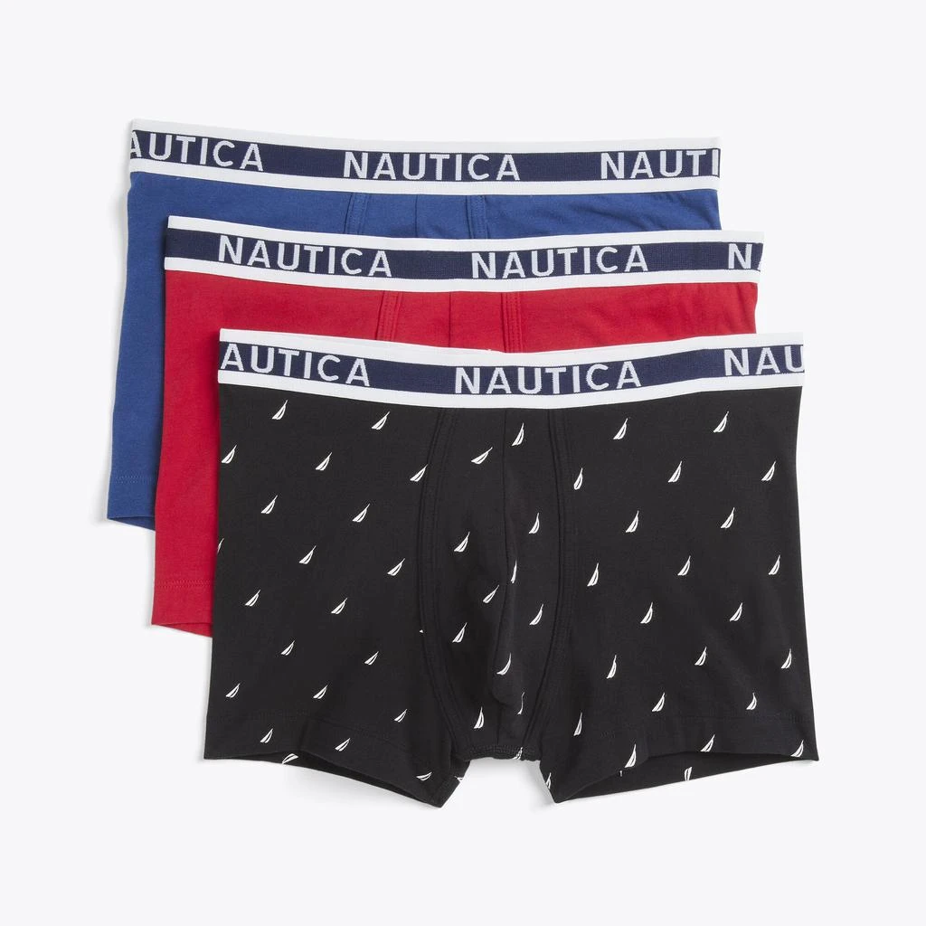 商品Nautica|Nautica Mens Stretch Trunks, 3-Pack,价格¥134,第1张图片