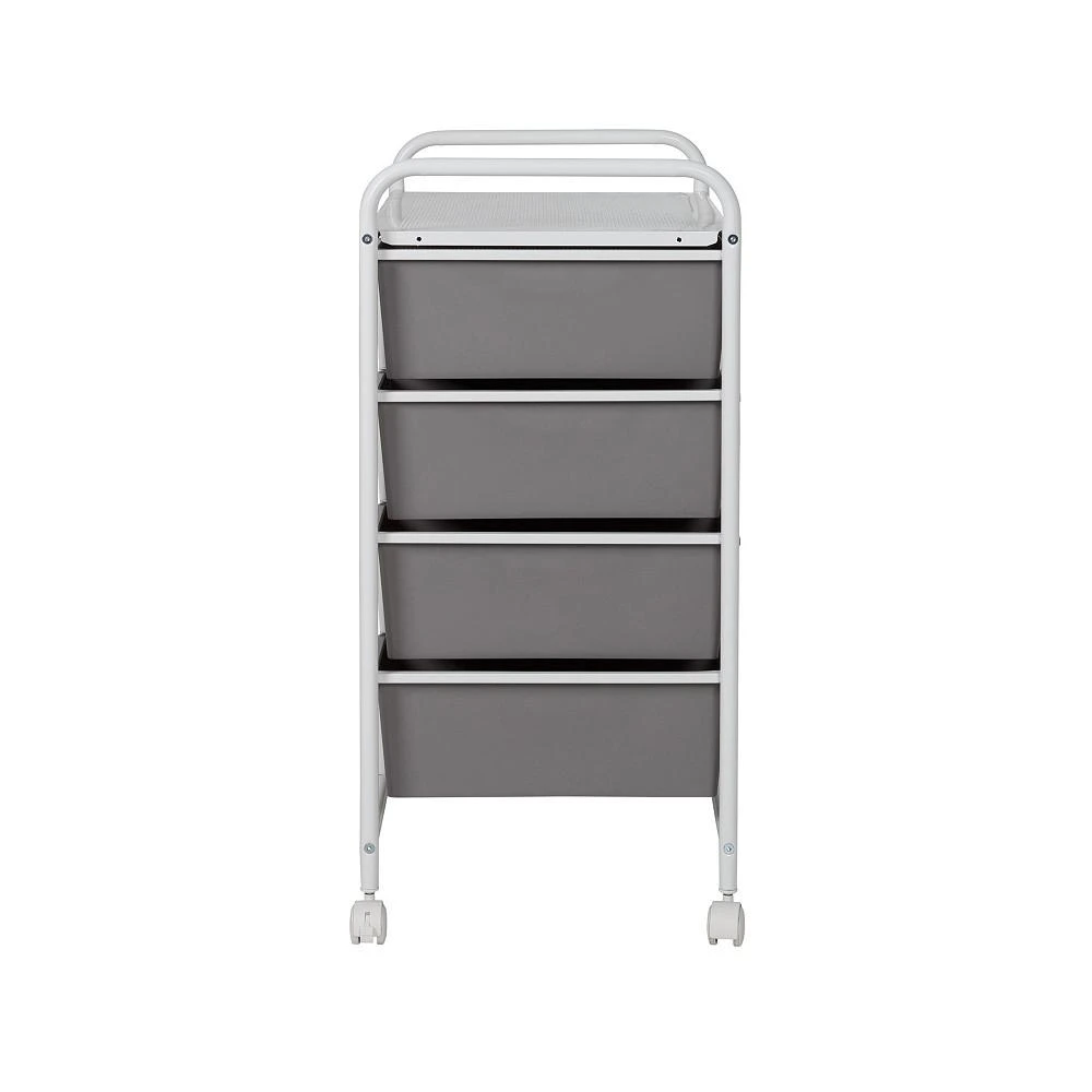 商品Honey Can Do|Metal Rolling Cart with 8 Plastic Storage Drawers,价格¥1146,第4张图片详细描述