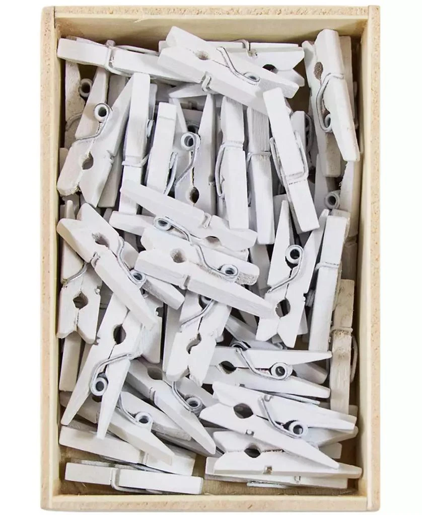 商品JAM Paper|Wood Clip Clothespins - Small - 0.88" - 50 Clothes Pins Per Pack,价格¥90,第3张图片详细描述