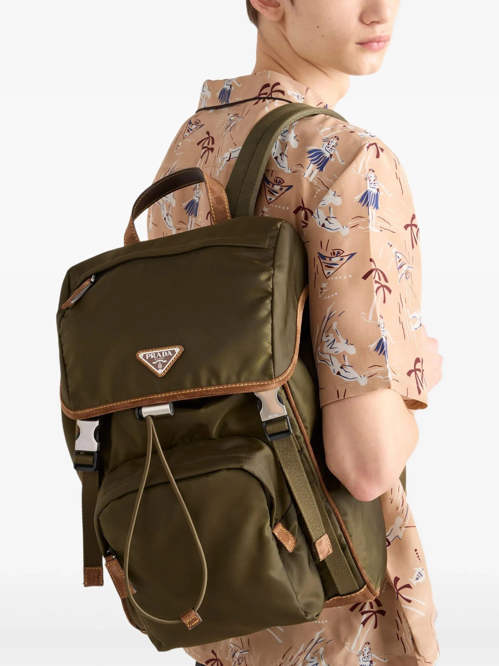 商品Prada|Prada 男士双肩包 2VZ135384F041O 花色,价格¥20174,第4张图片详细描述