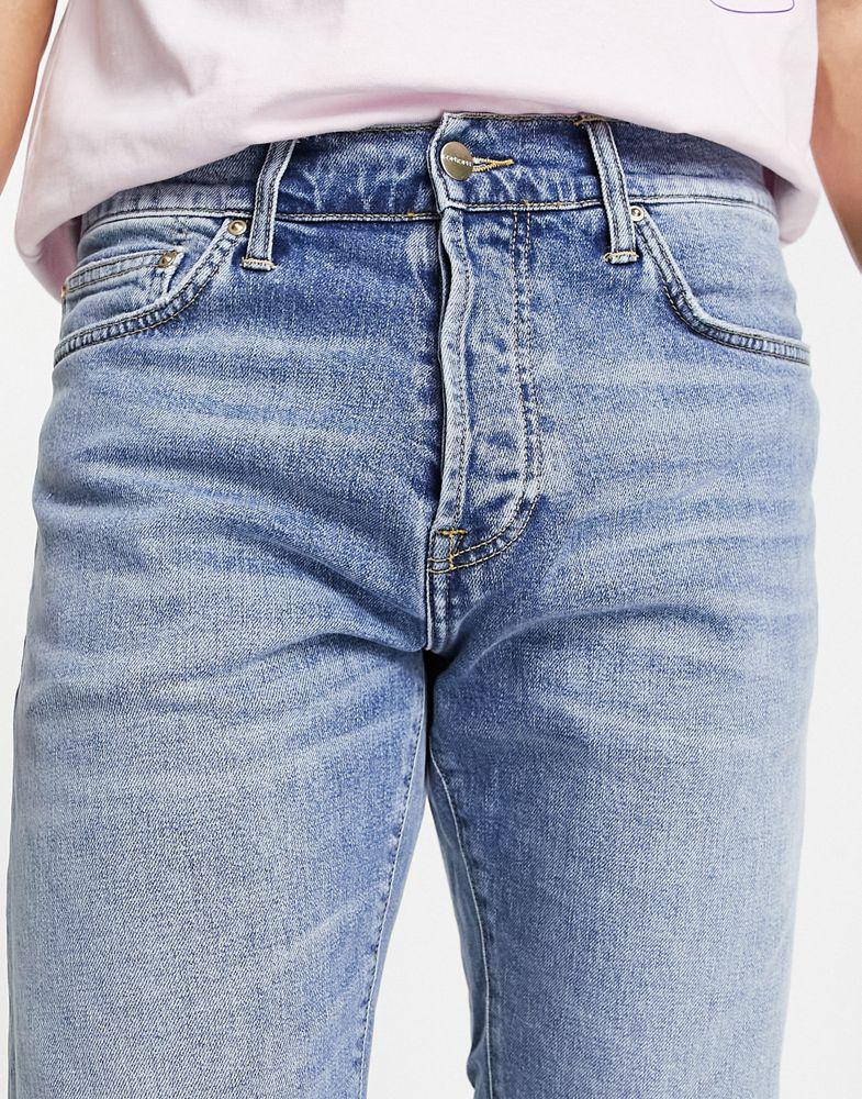 Carhartt WIP klondike relaxed tapered jeans in blue light wash商品第4张图片规格展示