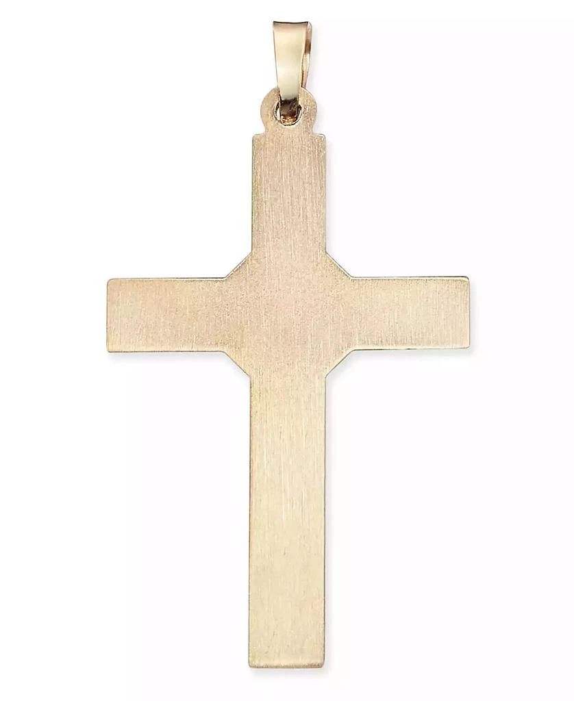 商品Macy's|Ridged Cross Pendant in 14k Gold,价格¥1029,第2张图片详细描述