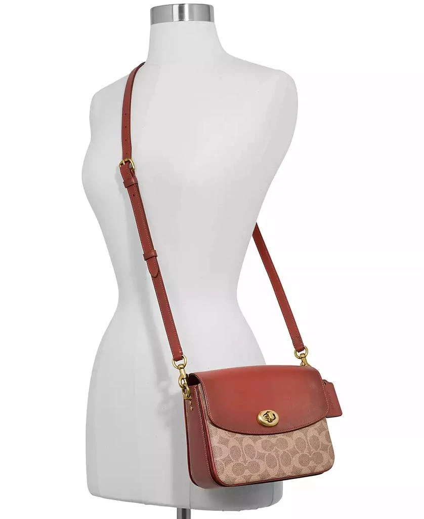 商品Coach|Cassie老花图层帆布手提斜挎包 邮差包,价格¥2185,第2张图片详细描述