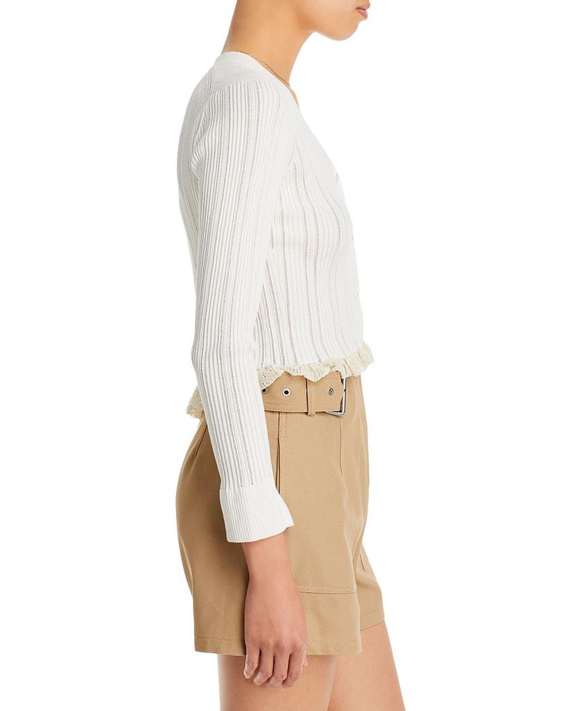 Variegated Rib Cropped Cardigan商品第4张图片规格展示