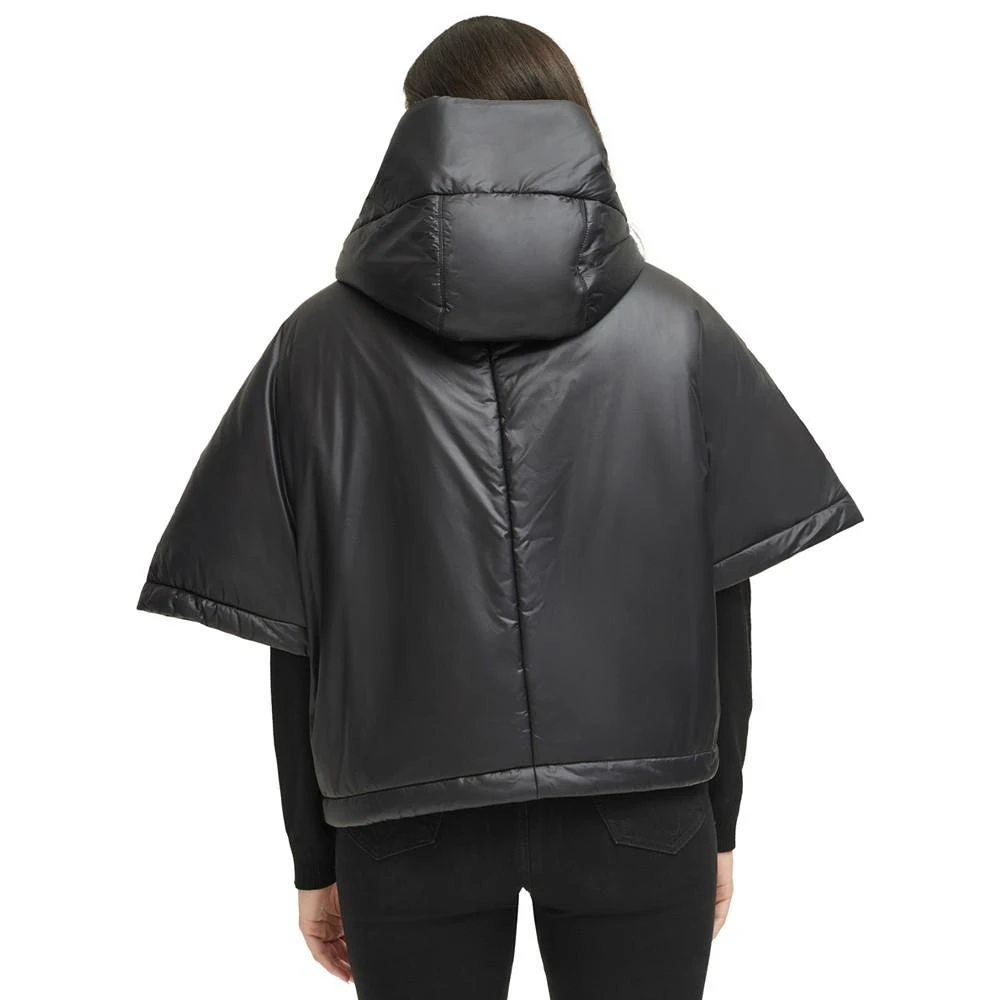 商品Calvin Klein|Women's Zip-Front Puffer Poncho,价格¥461,第3张图片详细描述