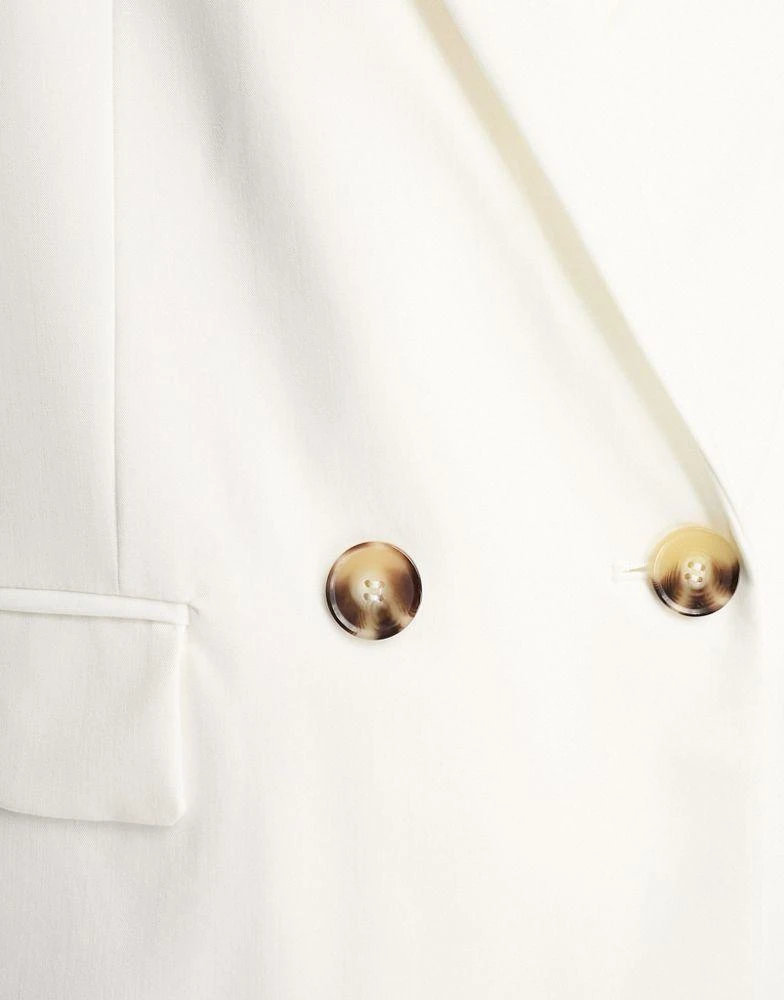 商品Bershka|Bershka oversized blazer in white,价格¥349,第3张图片详细描述