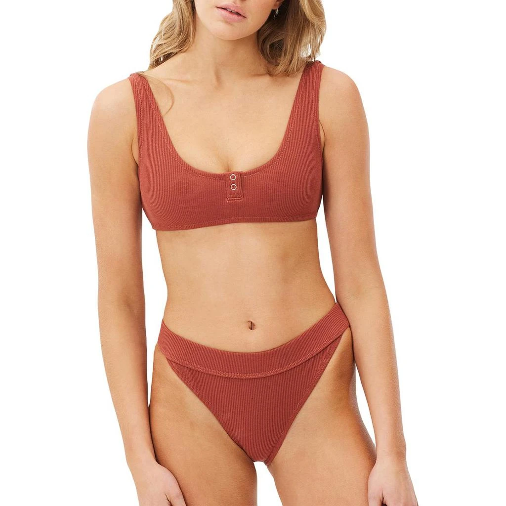 商品Charlie Holiday|Charlie Holiday Badlands Ribbed High Cut Swim Bottom Brief,价格¥100,第1张图片