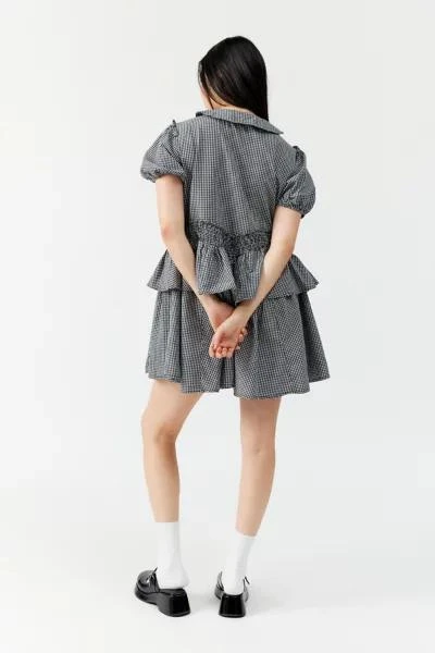 商品Urban Outfitters|UO Claire Ruffled Babydoll Mini Dress,价格¥151,第3张图片详细描述