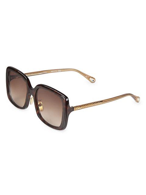 Esther 57MM Square Sunglasses商品第2张图片规格展示
