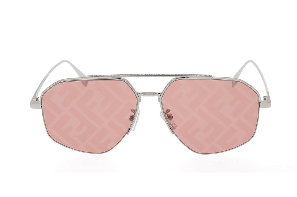 商品Fendi|Fendi Eyewear Pilot Frame Sunglasses,价格¥2350,第1张图片