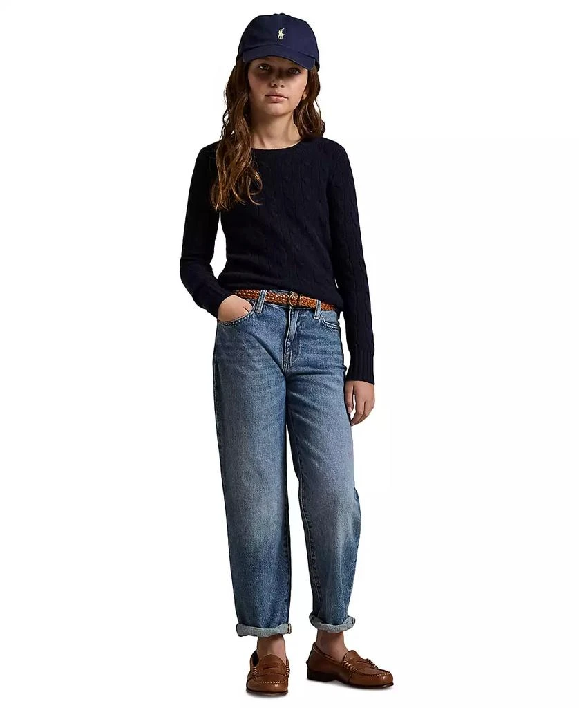 商品Ralph Lauren|Big Girls High-Rise Straight Fit Jeans,价格¥201,第2张图片详细描述